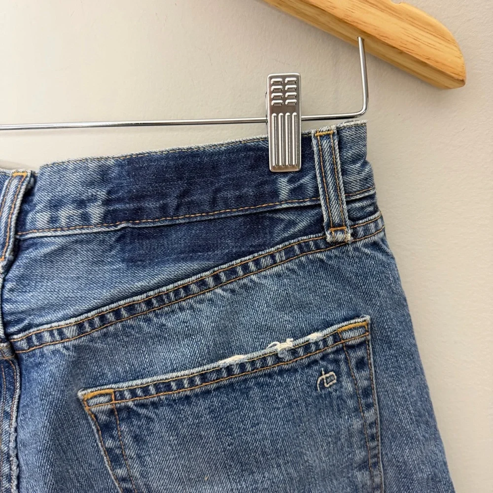 Rag & Bone Denim Cut Off Shorts Jeans Cotton Raw Hem Size 28 707